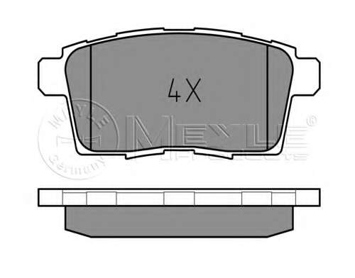 Колодки гальмівні (задні) Mazda CX-7 2.2-2.5/CX-9 3.5/3.7 06- (Akebono)