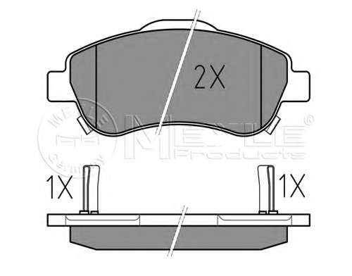 Колодки гальмівні (передні) Honda CR-V III/IV 07- (Bosch)