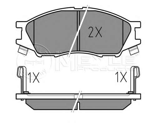 Колодки гальмівні (передні) Nissan Almera II 02-
