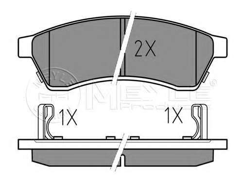 Колодки гальмівні (задні) Chevrolet Epica 2.0-2.5 05- (121.1x14.7)