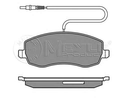 Колодки гальмівні (передні) Citroen C8/Peugeot 807 2.0/2.2 HDi 06-