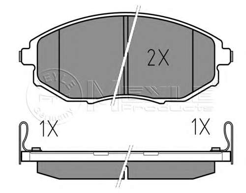 Колодки гальмівні (передні) Chevrolet Epica 2.0-2.5D 05-