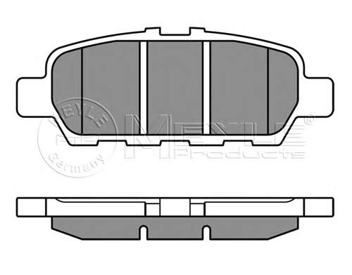 Колодки гальмівні (задні) Infiniti EX/Nissan Cube/Juke/Leaf/Renault Koleos/Suzuki Grand Vitara 05-