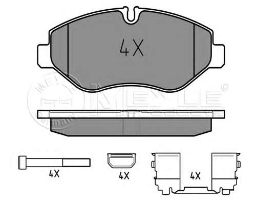 Колодки гальмівні (передні) Iveco Daily IV/V 06-