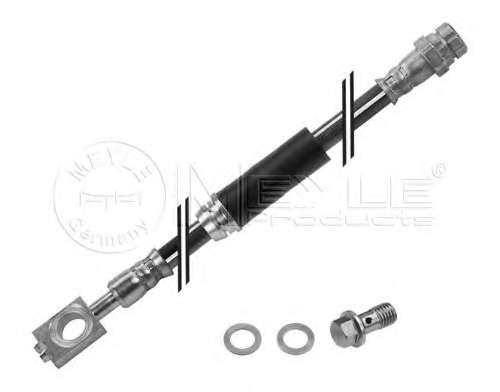 Шланг гальмівний (передній) Skoda SuperB II/VW Passat/Passat All Truck/CC 1.4-3.6 05- (635mm)