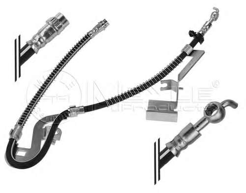 Шланг гальмівний (передній) Peugeot 407/407 SW (L) (780mm) 1.6D-3.0 04-