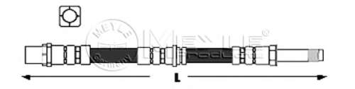 Шланг гальмівний (задній) BMW 3 (E46) 99-05