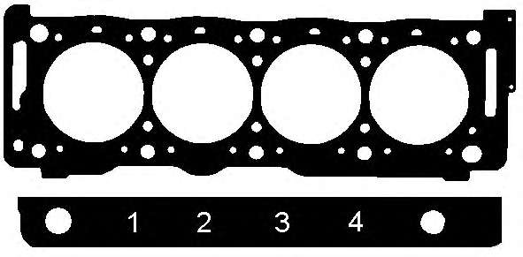 Прокладка ГБЦ Citroen Xantia/Peugeot 406/605/806 2.1 TD 89-99 (1.72mm) (3 меток)