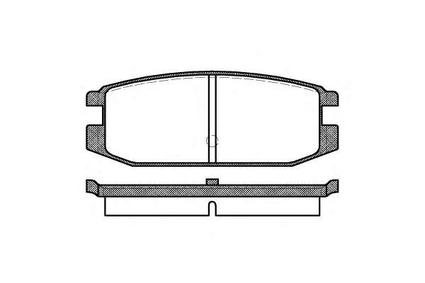 Комплект тормозных колодок, дисковый тормоз