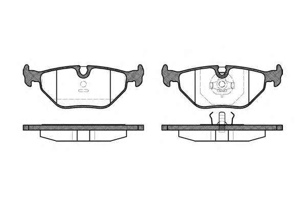 KLOCKI HAM. TYŁ BMW 3 E36 E46 98- 5 E34 88- 7 E32 90-09