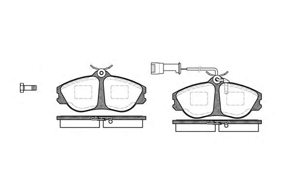 KLOCKI HAM. PRZÓD AUDI 80 B4 2.8 91-