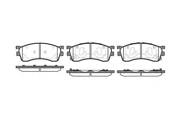 Комплект тормозных колодок, дисковый тормоз