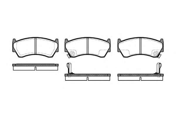 Комплект тормозных колодок, дисковый тормоз