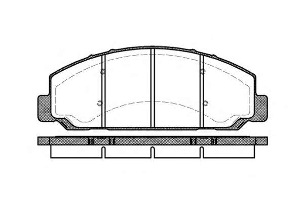 Комплект тормозных колодок, дисковый тормоз