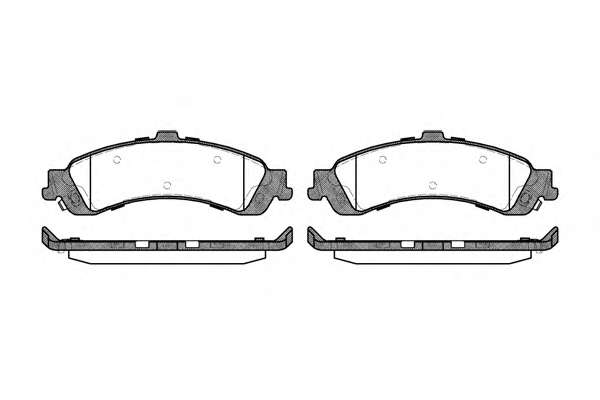 Комплект тормозных колодок, дисковый тормоз