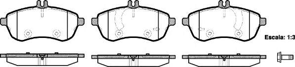 Тормозные колодки перед. MB C/E-class (W204/W212) 07-