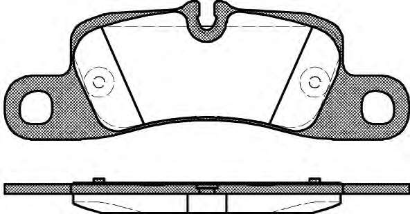 Комплект тормозных колодок, дисковый тормоз