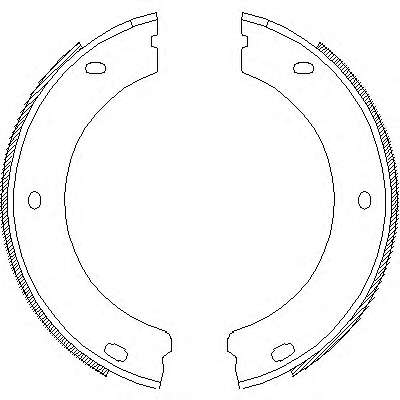 Гальмівні колодки ручного гальма