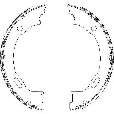 Комплект тормозных колодок, стояночная тормозная система