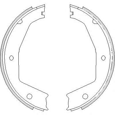 Комплект тормозных колодок, стояночная тормозная система