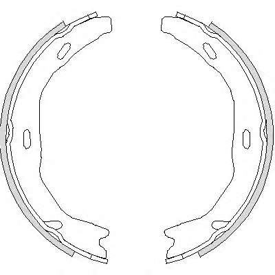Комплект тормозных колодок, стояночная тормозная система