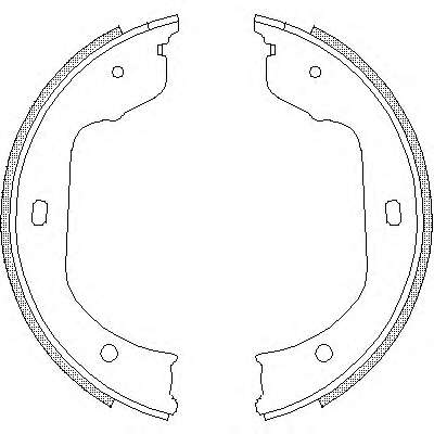 Комплект тормозных колодок, стояночная тормозная система