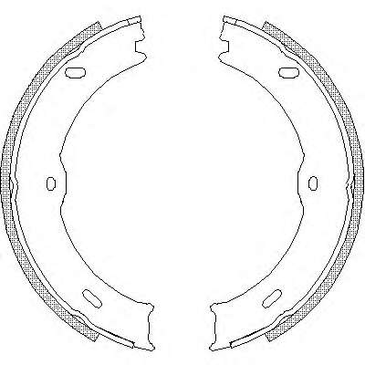 Комплект тормозных колодок, стояночная тормозная система