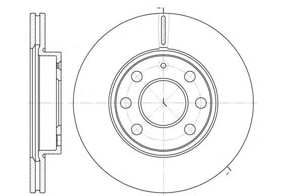 Тормозной диск перед Combo 1.7DI/DTI 01> (240 мм)