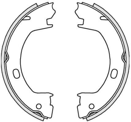 Комплект тормозных колодок, стояночная тормозная система