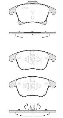 Комплект тормозных колодок, дисковый тормоз