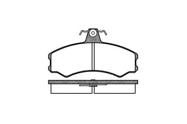 Комплект тормозных колодок, дисковый тормоз
