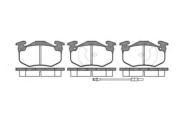 Комплект тормозных колодок, дисковый тормоз