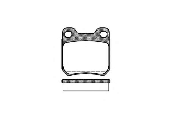 Комплект тормозных колодок, дисковый тормоз