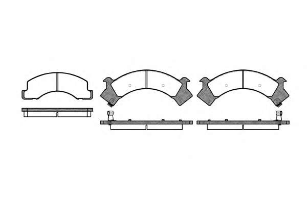 Комплект тормозных колодок, дисковый тормоз