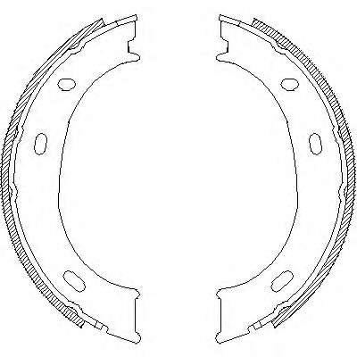 Комплект тормозных колодок, стояночная тормозная система