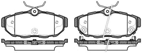 Комплект тормозных колодок, дисковый тормоз