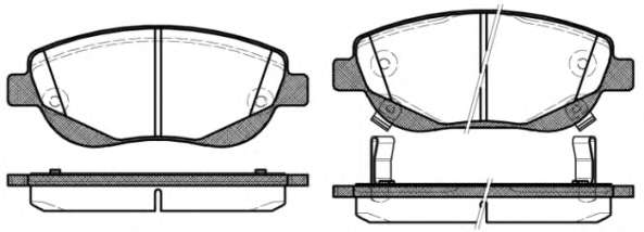Комплект тормозных колодок, дисковый тормоз