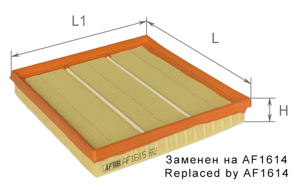 Елемент фільтруючий повітряний, модель AF1615, ТМ 