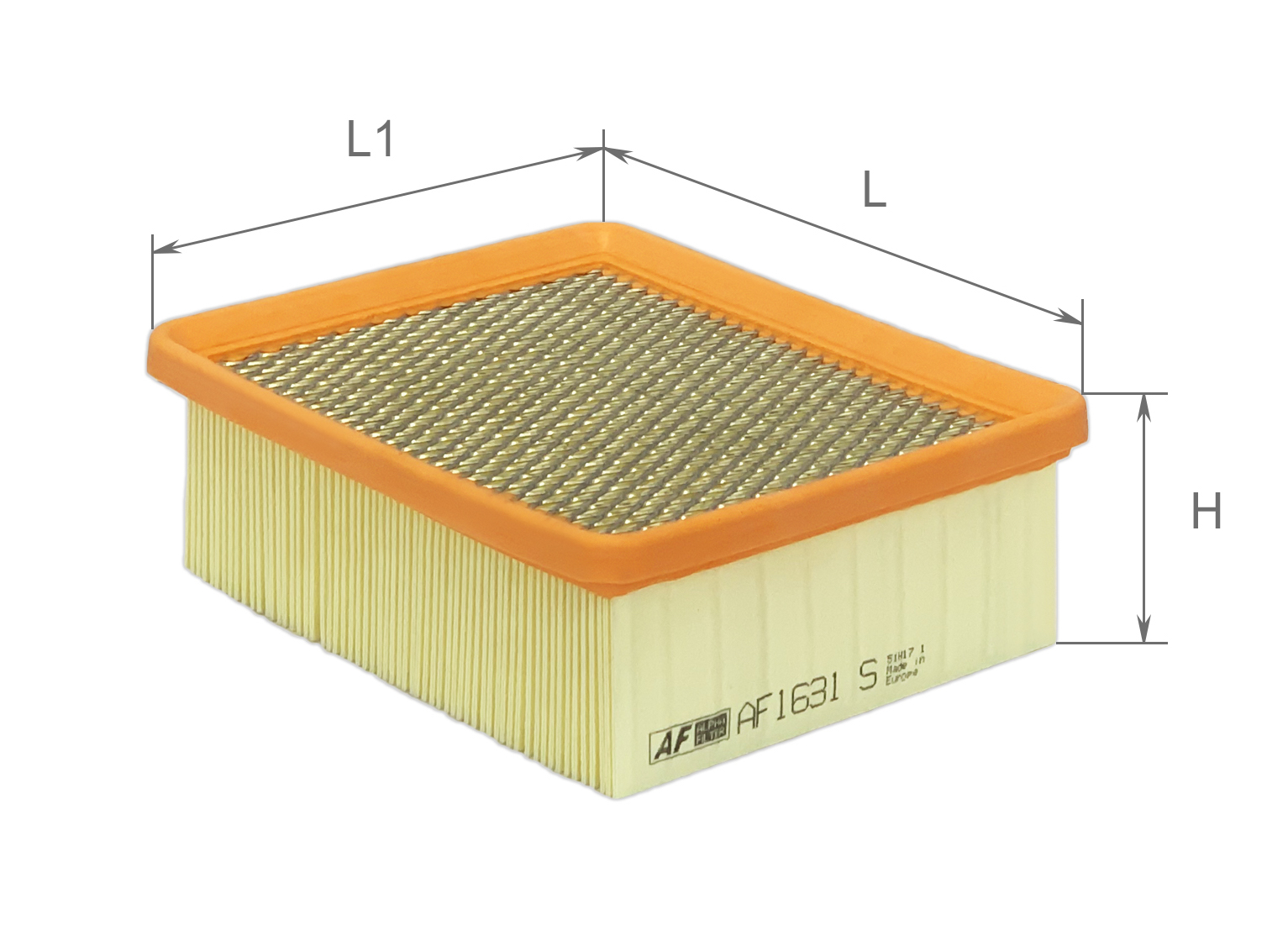 Елемент фільтруючий повітряний, модель AF1631s, ТМ 