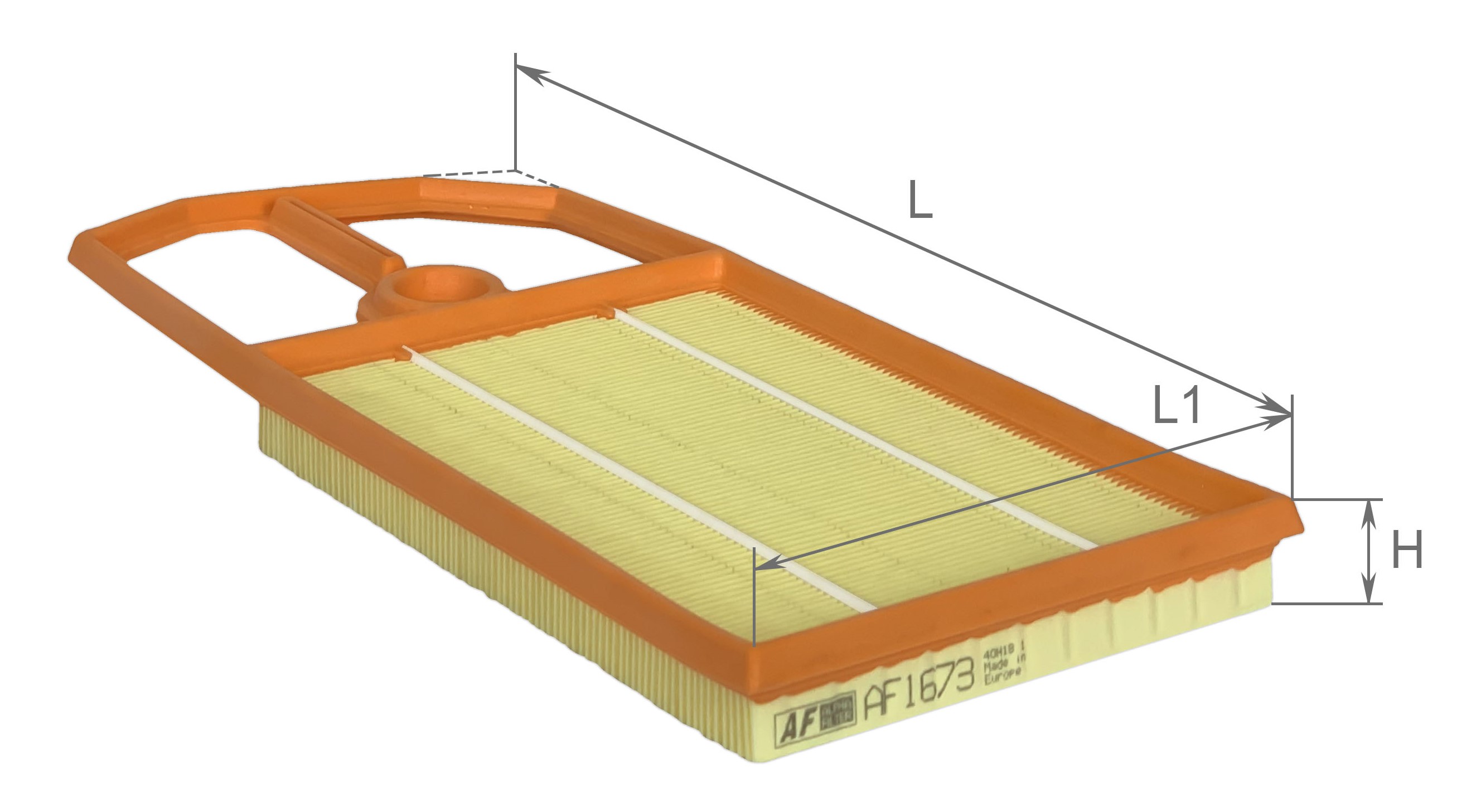 Фільтр повітряний, модель AF1673, ТМ 