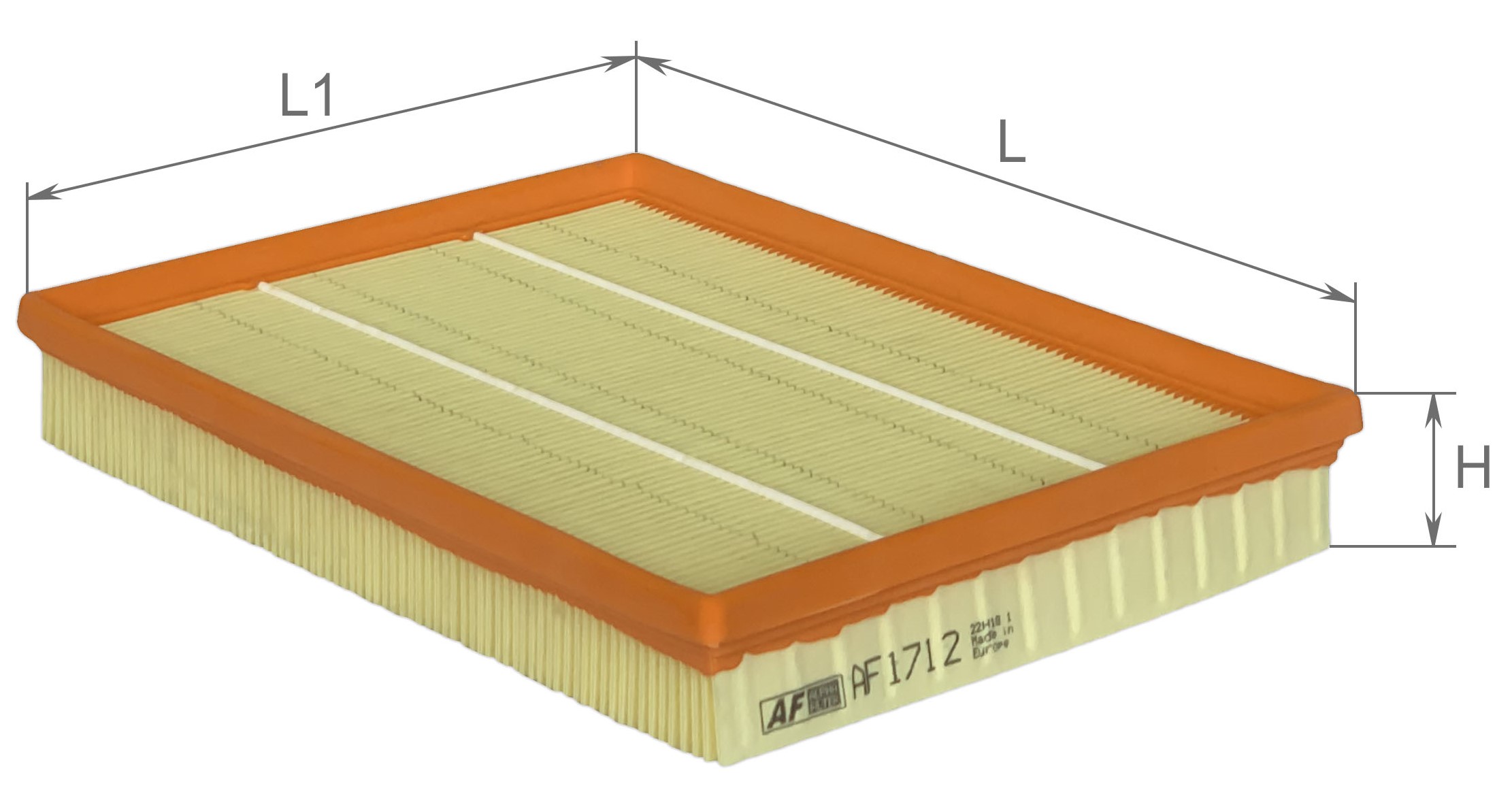 Елемент фільтруючий повітряний, модель AF1712, ТМ