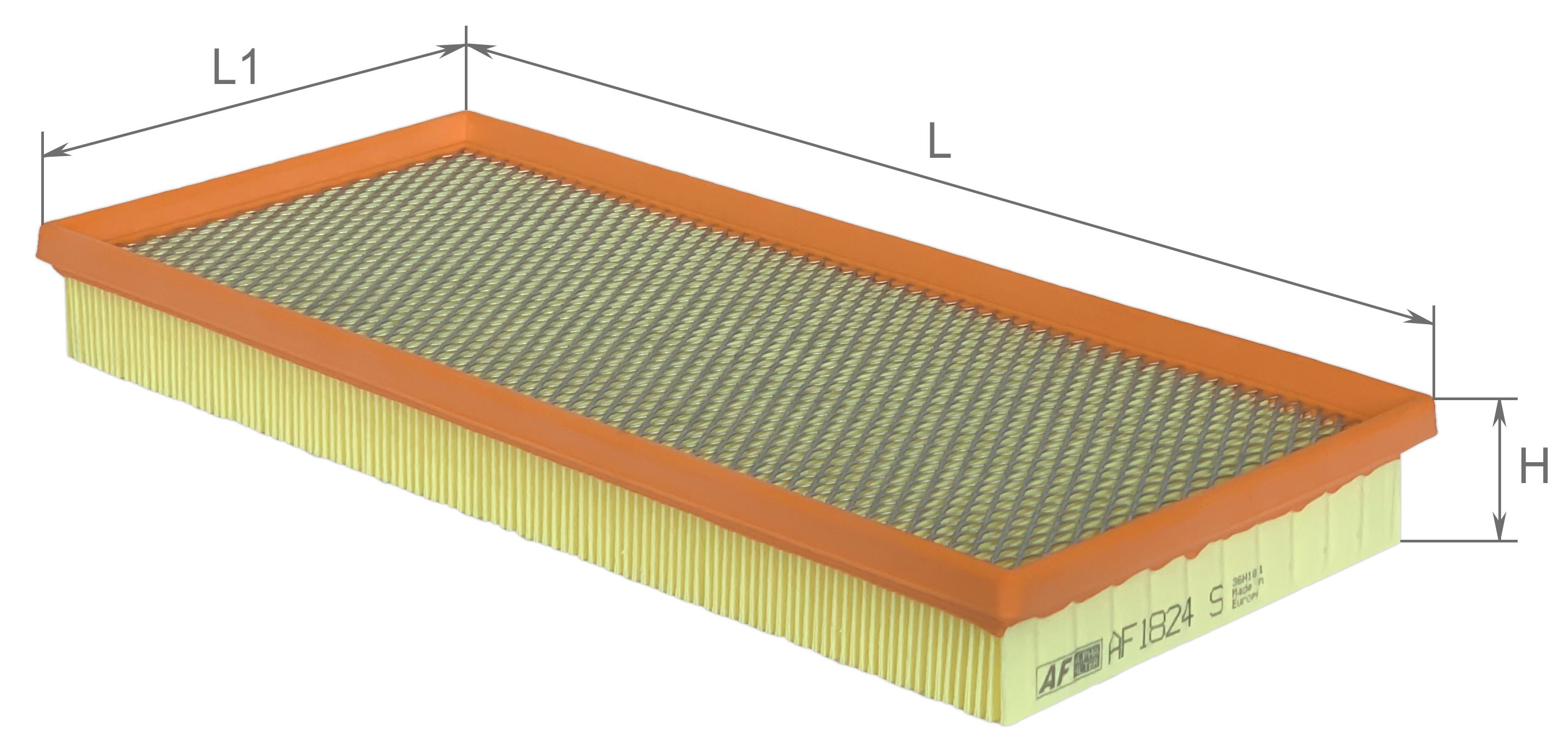 Елемент фільтруючий повітряний, модель AF1824s, ТМ