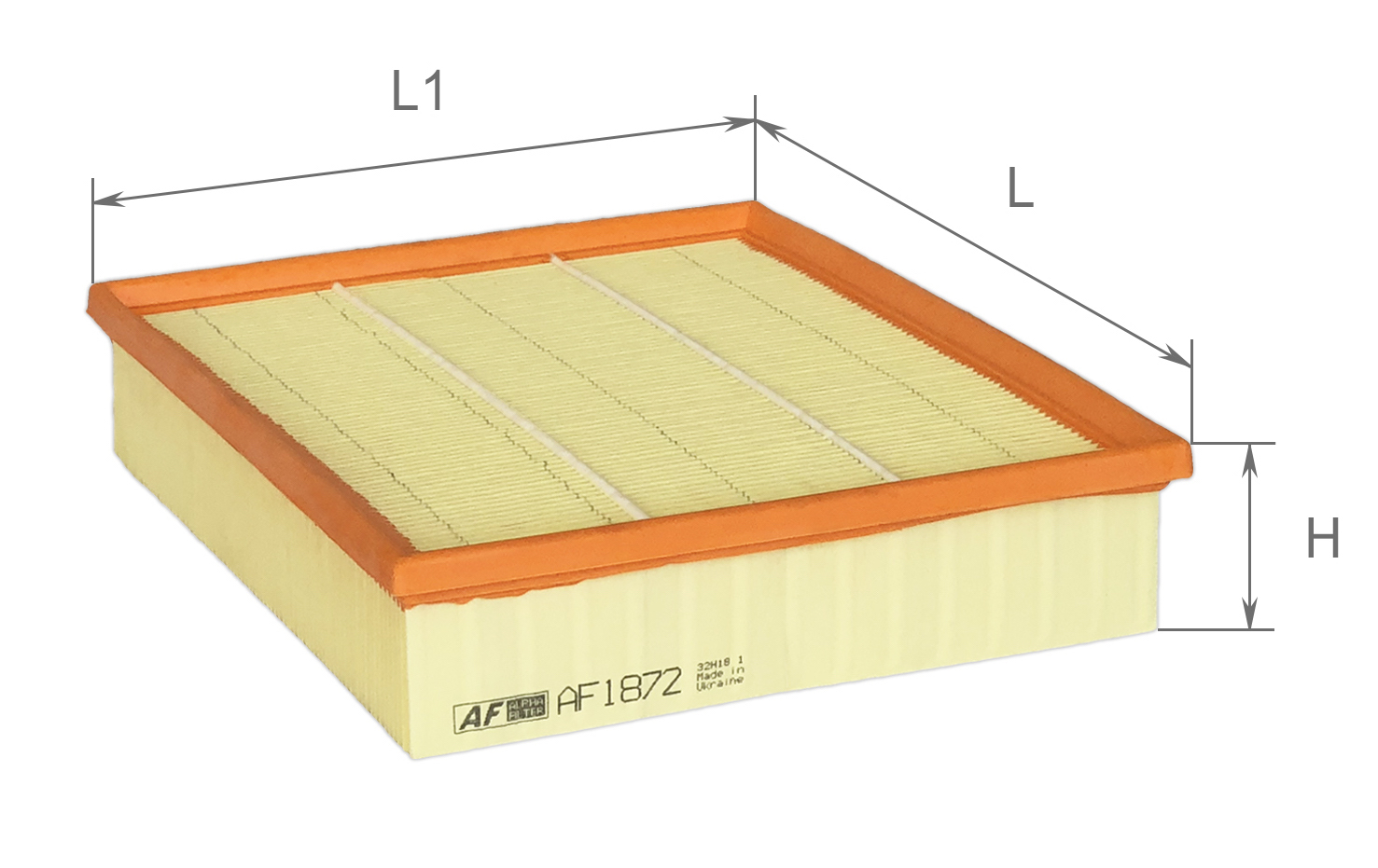 Елемент фільтруючий повітряний, модель AF1872, ТМ