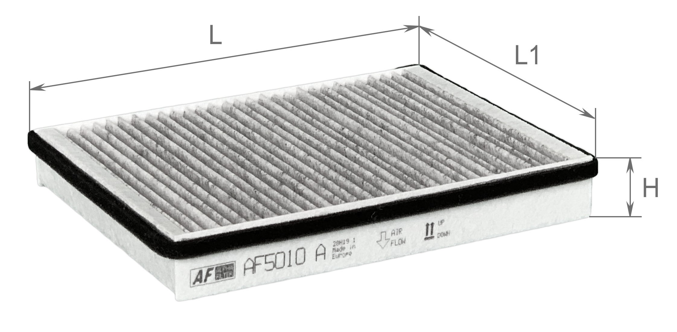 Елемент фільтруючий повітряний салону з активованим вугіллям, модель AF5010a, ТМ 