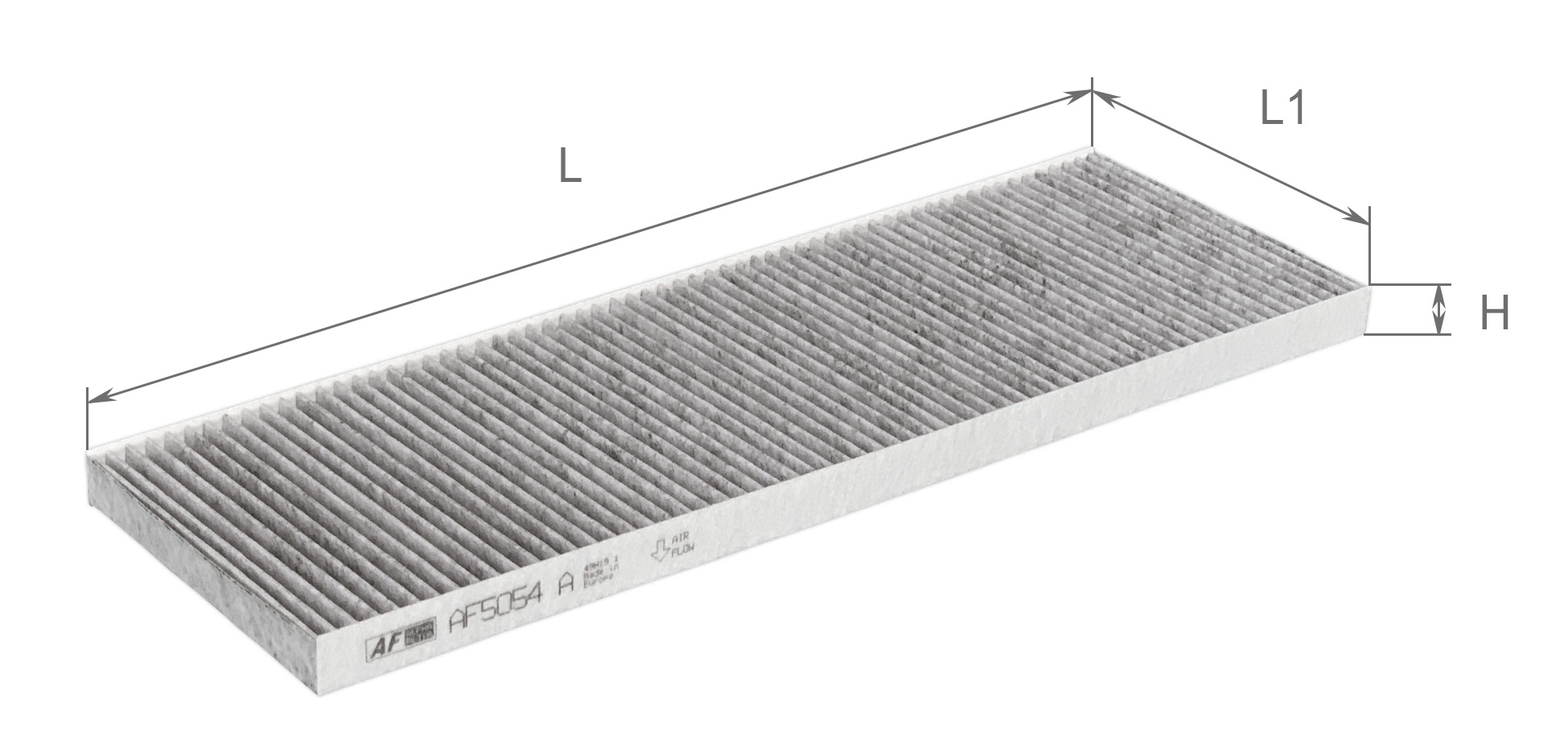 Елемент фільтруючий повітряний салону з активованим вугіллям, модель AF5054a ТМ