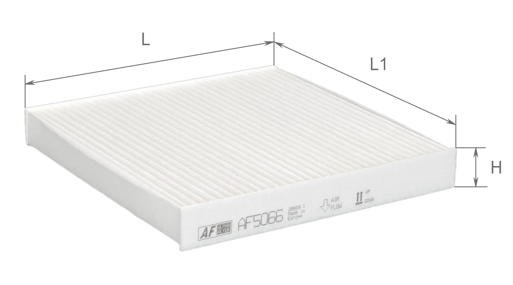 Елемент фільтруючий повітряний салону, модель AF5066, ТМ