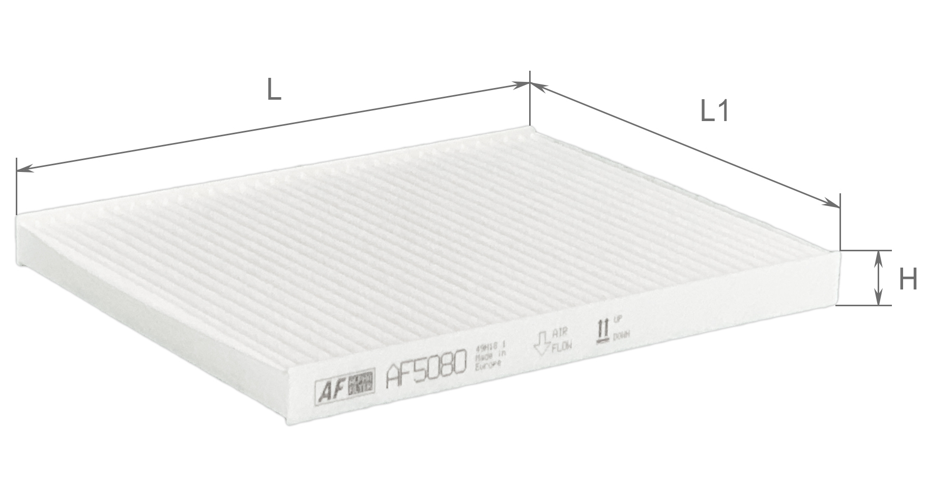Елемент фільтруючий повітряний салону, модель AF5080, ТМ