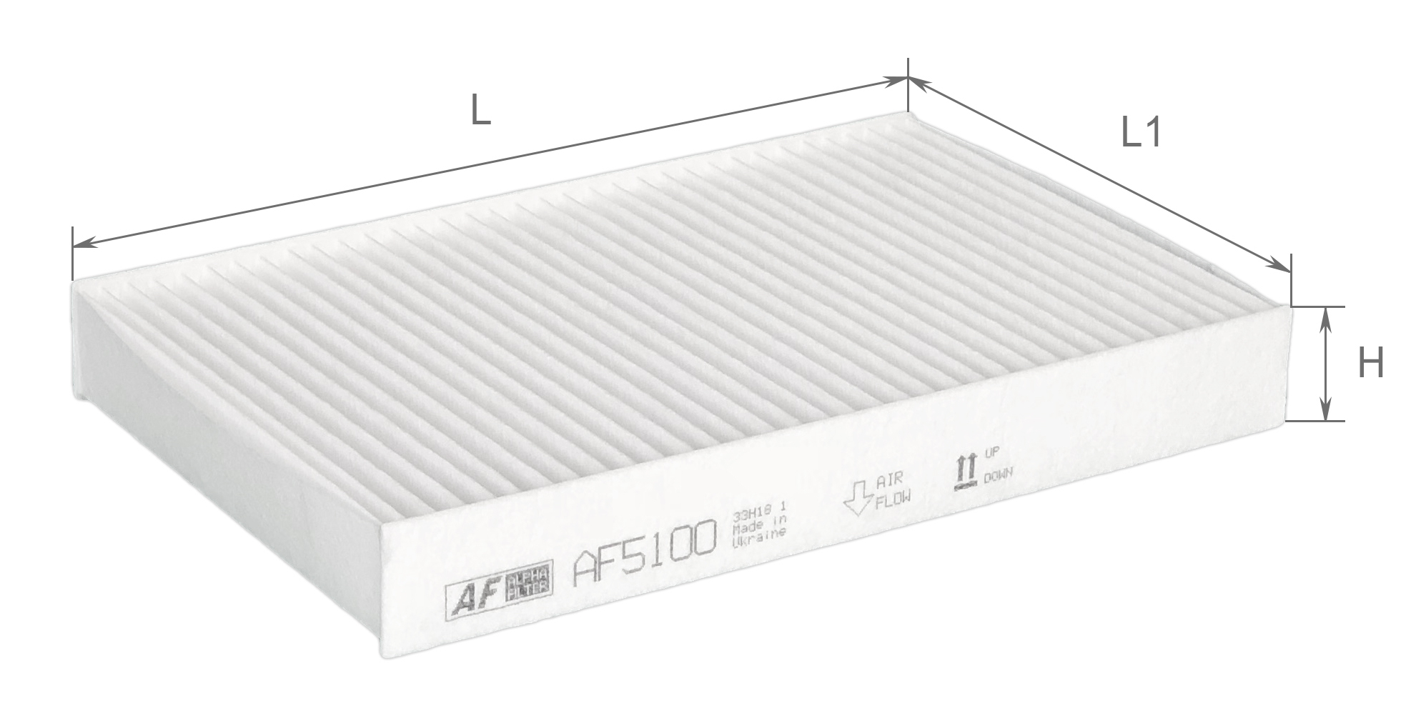 Елемент фільтруючий повітряний салону, модель AF5100, ТМ