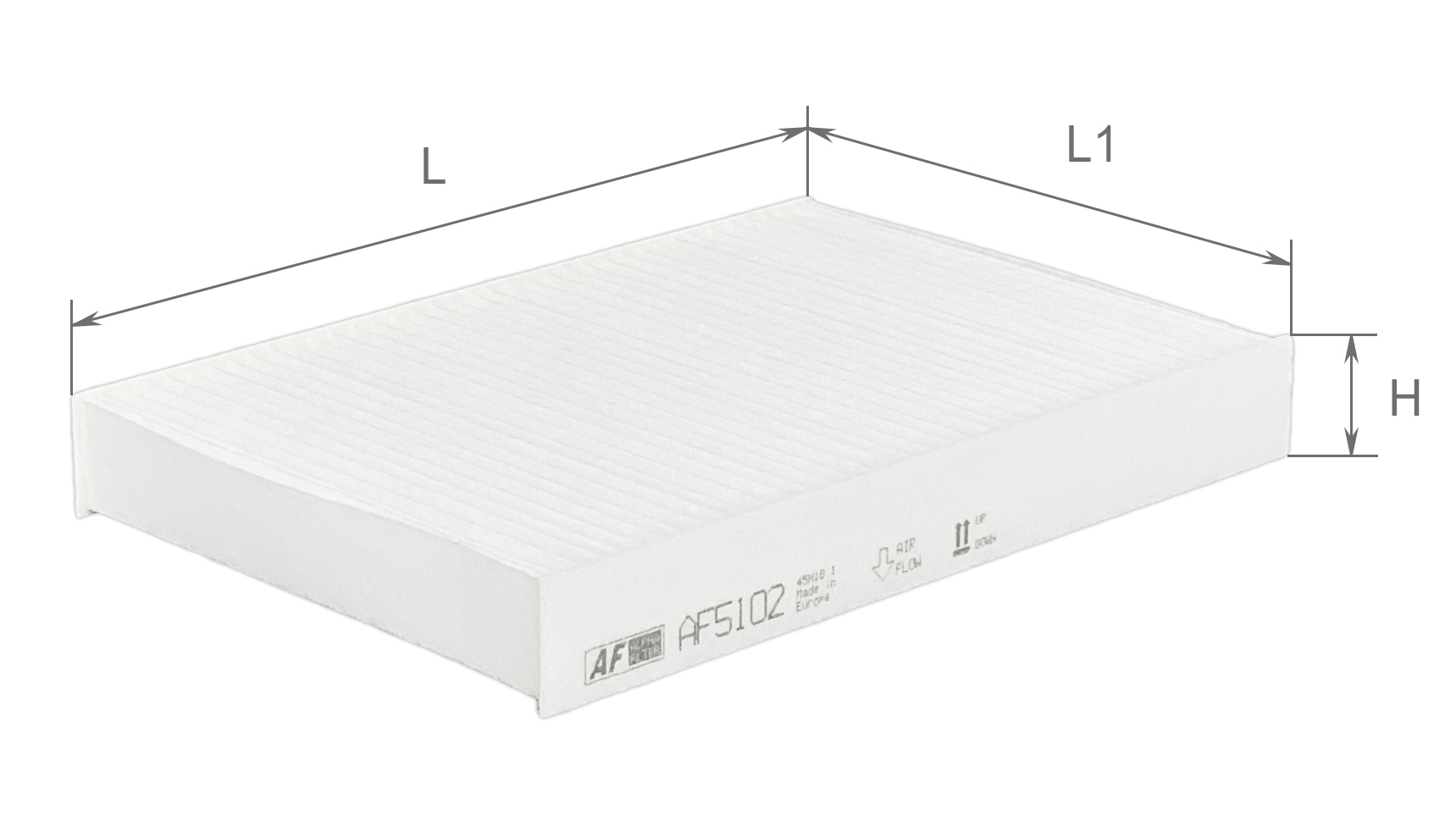 Елемент фільтруючий повітряний салону, модель AF5102, ТМ