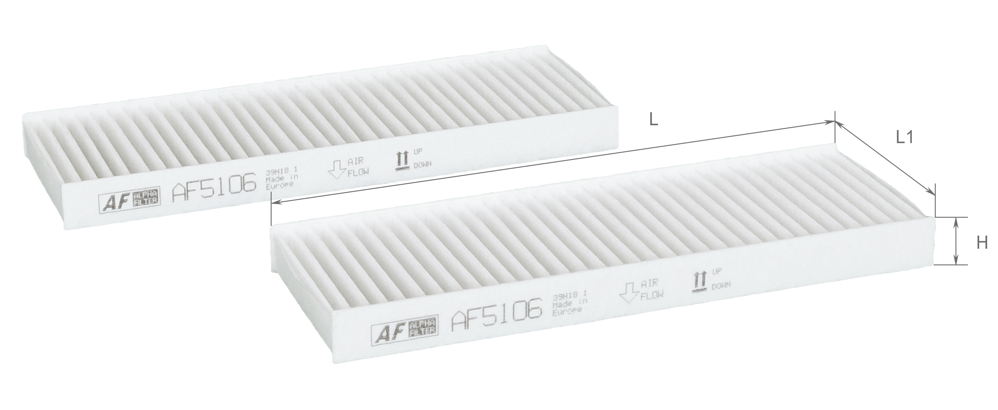 Елемент фільтруючий повітряний салону, модель AF5106, ТМ 